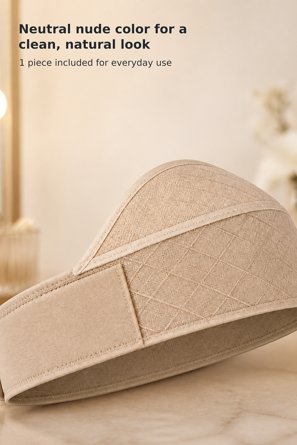 Wide Non-Slip Wig Grip Headband, Nude