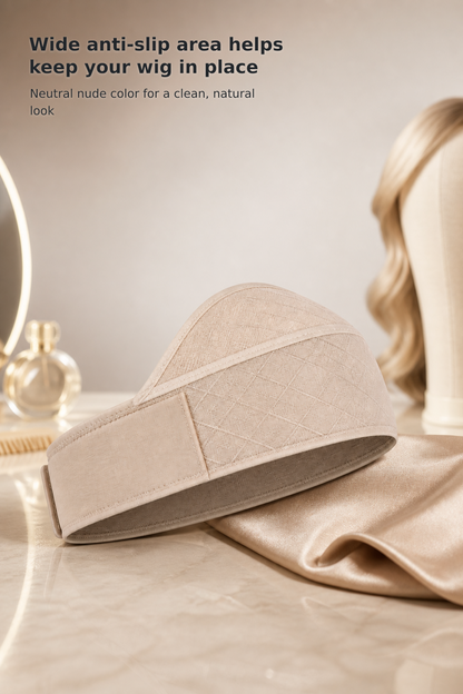 Wide Non-Slip Wig Grip Headband, Nude