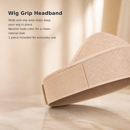 Wide Non-Slip Wig Grip Headband, Nude